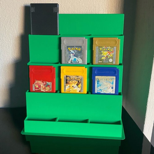 Game Boy game cartridge stand, green