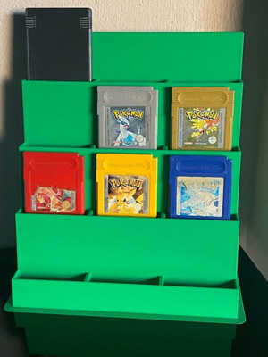 Game Boy game cartridge stand, green