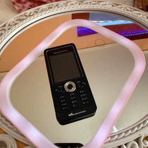 Sony Ericsson Walkman mobile phone, black, retro design