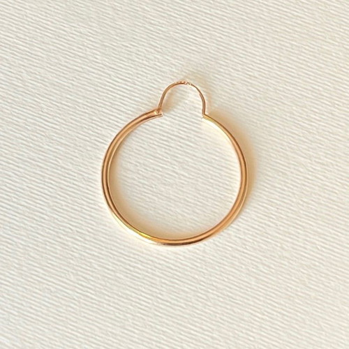 Earring hoop yellow gold k14 new single