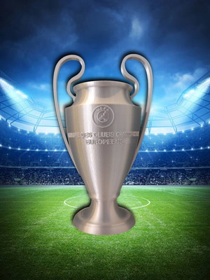Κύπελλο Champions League καινούργιο από 3d printer, ύψος 19 εκ.