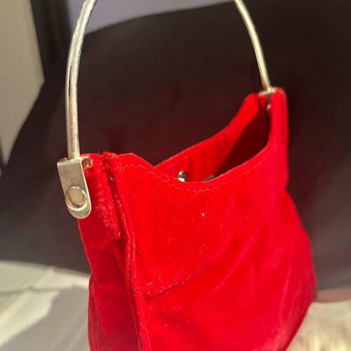 Vintage red velvet handbag Home Of Hai Pamela used