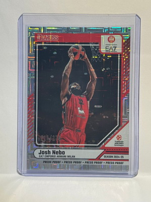 2024-25 Panini Donruss Euroleague Jash Nebo #113 Press Proof /275