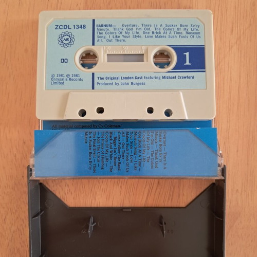 Cassette The Original London Cast Featuring Michael Crawford Barnum used