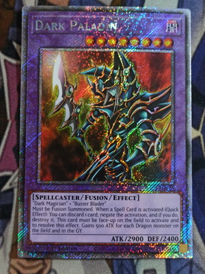Dark Paladin Platinum Secret Rare κάρτα Yu-Gi-Oh! σαν καινούργιο