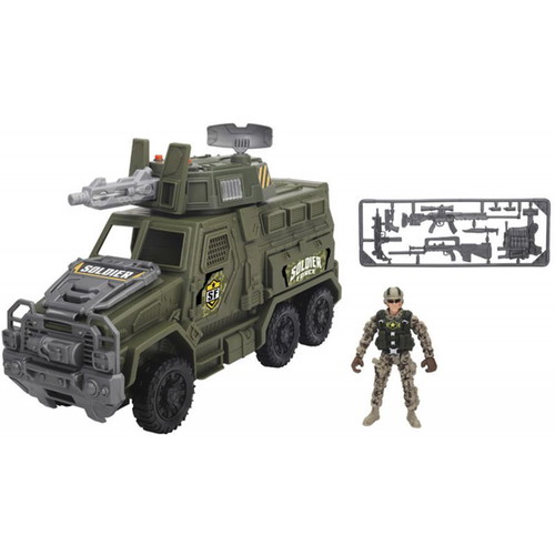 Chap mei Soldier Force command trucks playset with sounds and lights like new