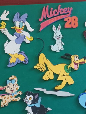 Disney painting on canvas with 3D foam designs, like new