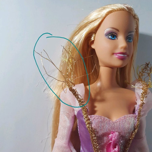 Barbie Rapunzel Cut and Style 2008 doll used