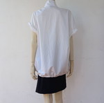 Oversize white shirt used with drawstring detail