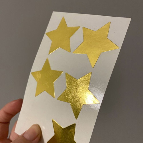 Gold star stickers like new