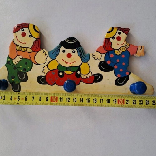 Wooden baby room decorations used, marionettes and hanger