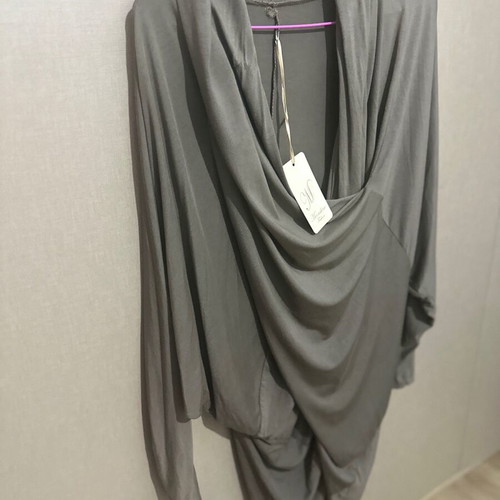 Moonshine Italian women's tunic new, grey and beige, XL to 3XL
