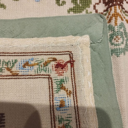 Handmade embroidery like new with velvet finish 36.5×27