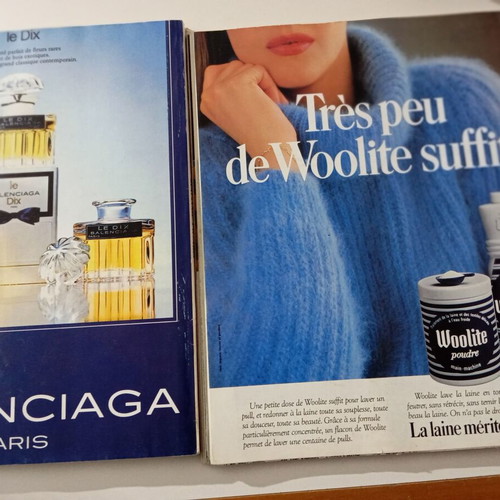 2 Madame Figaro magazines used, French edition 26 Feb 1983 & 25 Sep 1982