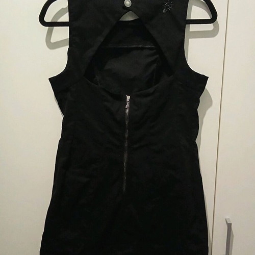 Black A.L.E. dress like new, formal with zipper and buttons
