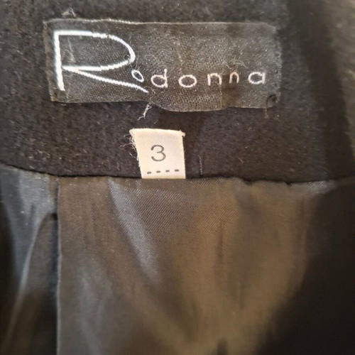 Black wool coat-jacket medium large new with zipper