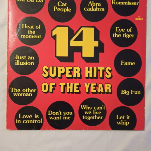 14 Super Hits of the Year vinyl LP like new, pop