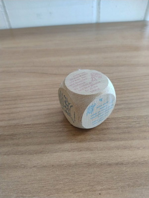 Wooden Prayer Dice like new, German
