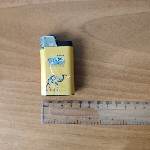 Camel promotional lighter used, functional, 100 years anniversary, collectible