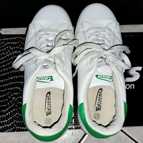Extreme sneakers size 37 like new, white and green