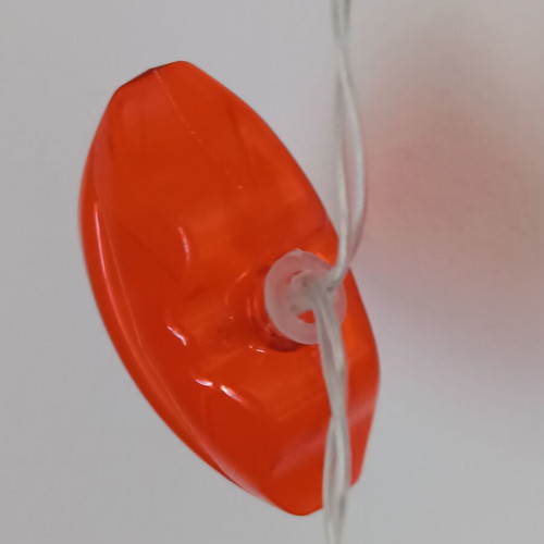Lip-shaped string lights like new, set of 10 pieces