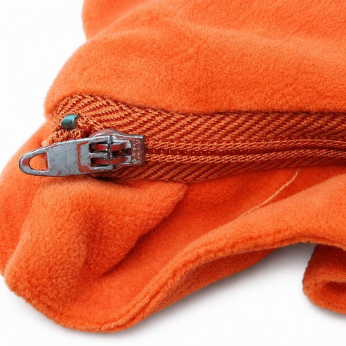 Vintage German Velvet Pillowcase 70s Orange 38×37 cm