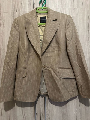 Windsor blazer striped used, cashmere, size L, beige