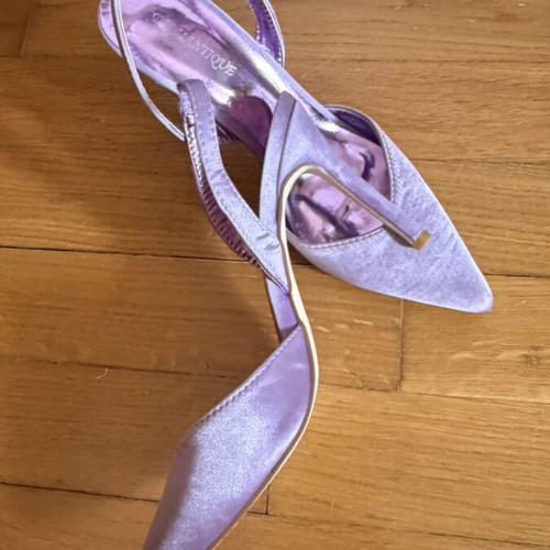 Sling back pumps size 39 new, pink and purple