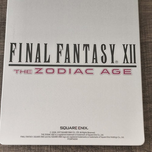 Final Fantasy XII The Zodiac Age Limited Steelbook Edition PS4 game