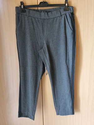 Zara pants used, size M, grey with black stripe