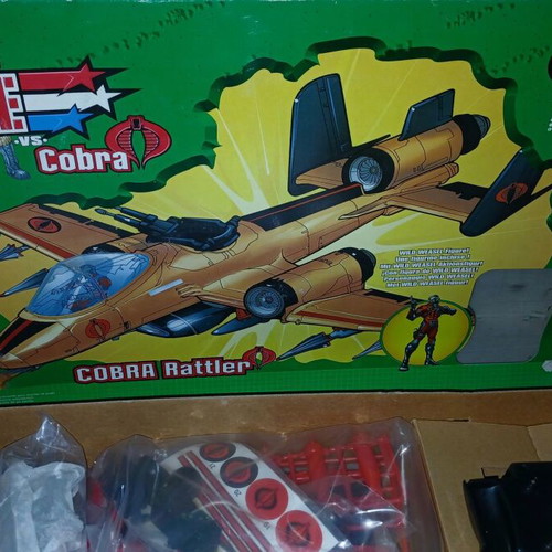 G.I. Joe vs. Cobra Rattler Jet like new, sealed accessories