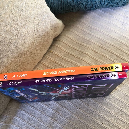 ZAC POWER books like new, two volumes