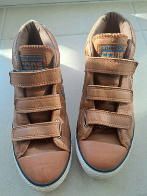 Converse CONS leather kids boots brown size 35 used