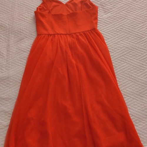 Shein midi dress red like new with tulle and crystals