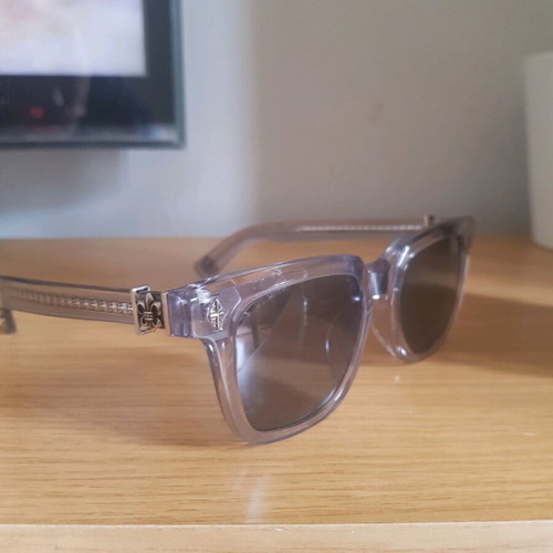 Chrome Hearts sunglasses like new, white and blue