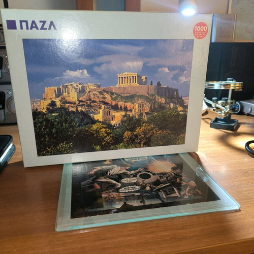 Retro puzzle 1000 pieces with Greek landscapes, like new