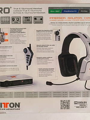 Tritton Pro+ True 5.1 Surround Headset σαν καινούργιο, ενσύρματο