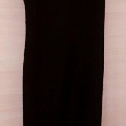 Anna Ryska Glamour Long Evening Dress Large 40 Black cool wool like new