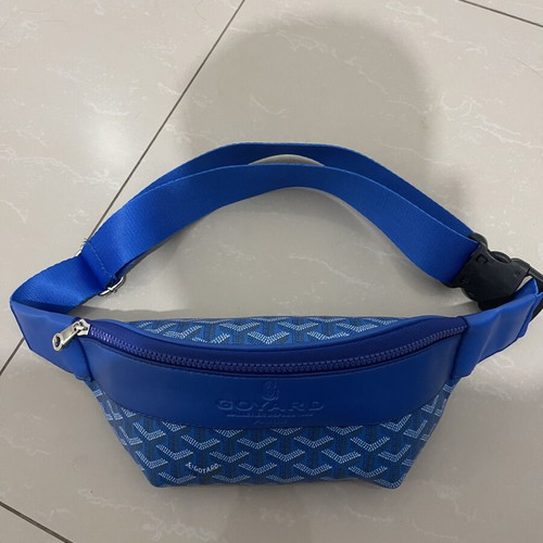 Banana bag new, blue, medium size