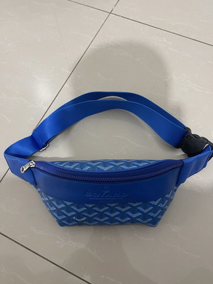 Banana bag new, blue, medium size