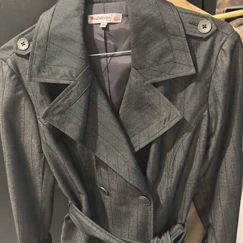 Double-Breasted Jacket like new, gray, size M