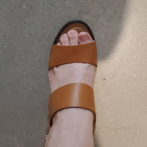 Paola Ferri leather sandals like new, size 39, brown