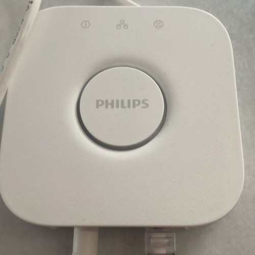 Philips Hue Bridge used for connecting Hue lights to WiFi