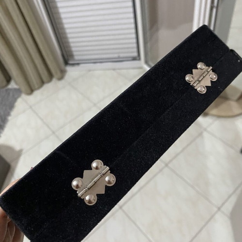 Black velvet jewelry box