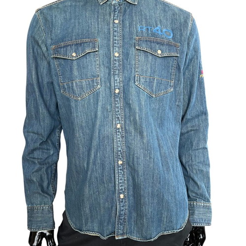 La Martina Buenos Aires denim shirt XL like new, blue