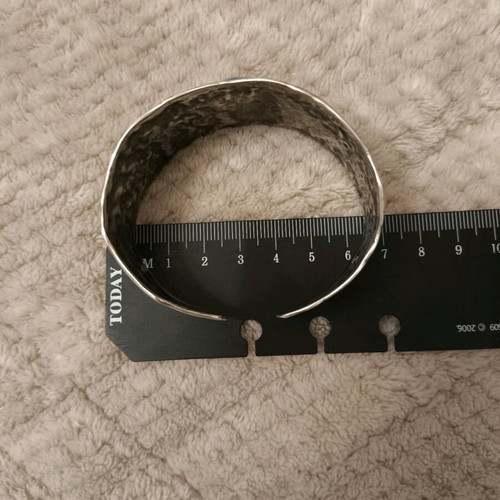 Silver handmade bracelet with turquoise like new