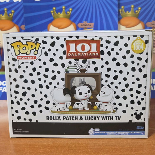 Funko Pop Disney Moments 1664 101 Dalmatians - Rolly, Patch and Lucky with TV new figure