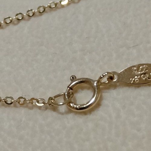 Gold Necklace 9K (375) with Cross and Infinity, like new