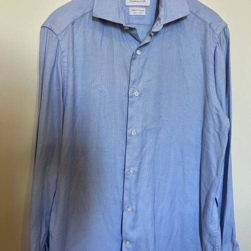 Massimo Dutti Men's Shirt Size 40 Like New Blue