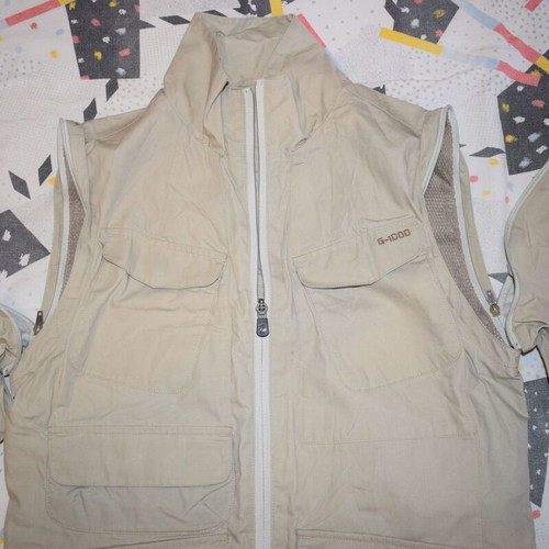 Fjallraven 2in1 G-1000 women's jacket and vest, size S, beige